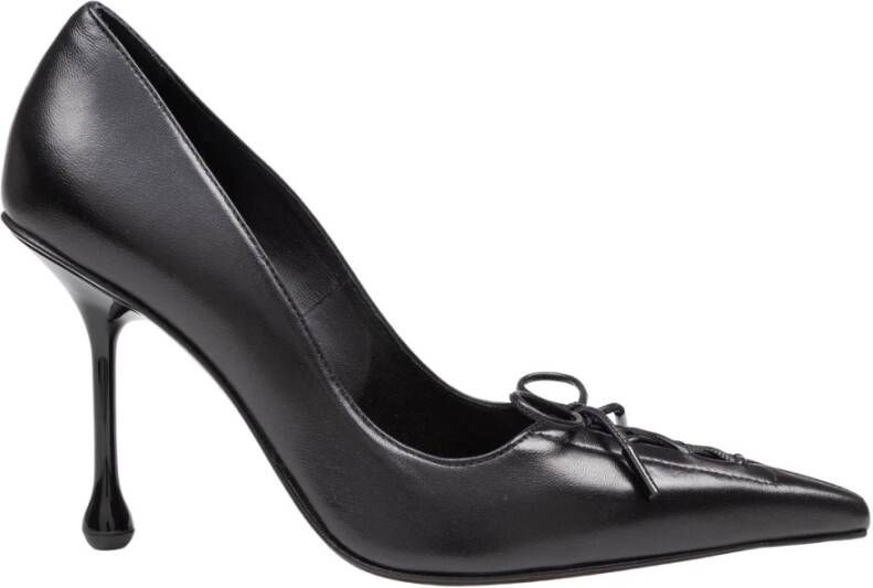 Jimmy Choo Zwarte Leren Puntige Décolleté Schoenen