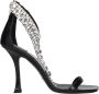 Jimmy Choo Zwarte leren stilettohak sandalen - Thumbnail 1