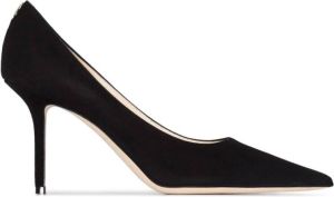 Jimmy Choo Zwarte Love Décolleté van suède met 85mm stilettohak Zwart Dames