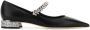 Jimmy Choo Zwarte Nappa Leren Ballerina's - Thumbnail 1