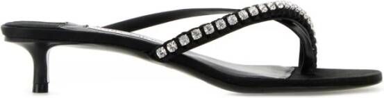 Jimmy Choo Zwarte Nappa Leren Muiltjes