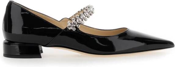 Jimmy Choo Zwarte platte pomp schoenen Black Dames