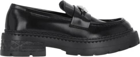 Jimmy Choo Zwarte Platte Schoenen Elegant Stijl Black Dames