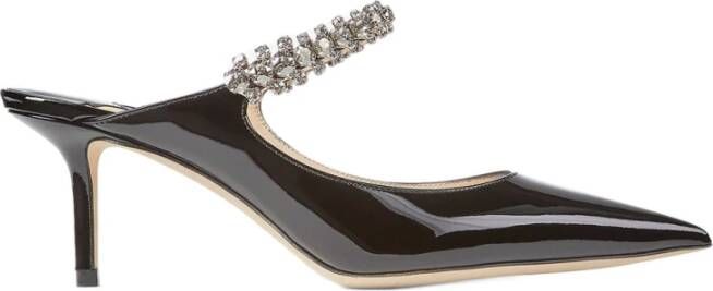 Jimmy Choo Zwarte sandalen met kristallen