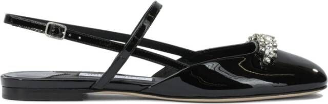 Jimmy Choo Zwarte sandalen met kristalversierde band