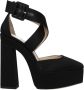 Jimmy Choo Zwarte Satijnen Sandaal Hoge Hak - Thumbnail 1