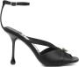 Jimmy Choo Zwarte zijden en nylon sandalen - Thumbnail 1