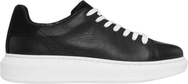 JoDis Chicago Black Leren Sneaker Black Dames