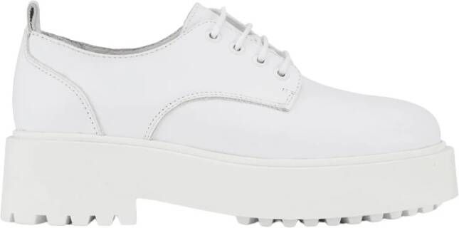 JoDis Jaren 70 Memphis Lace Up Schoen White Dames