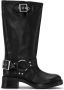 JoDis Zwarte Biker Boots met Harnasdetails Black Dames - Thumbnail 1