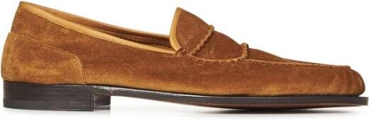 John Lobb Bruine Suède Loafers