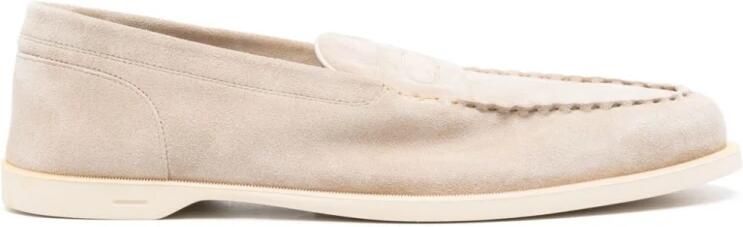 John Lobb Neutrale Suede Pace Schoenen