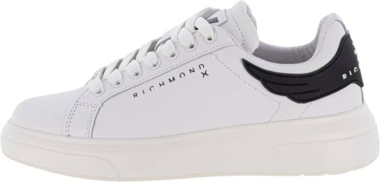 John Richmond Action Leren Sneakers White Dames