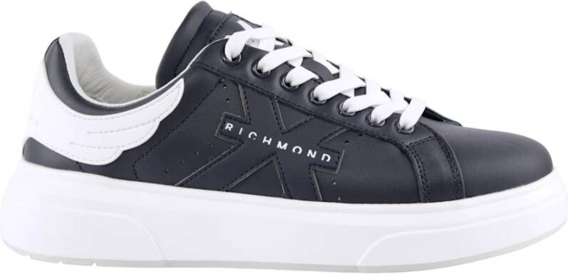 John Richmond Blauw Leren Jas Blue Heren