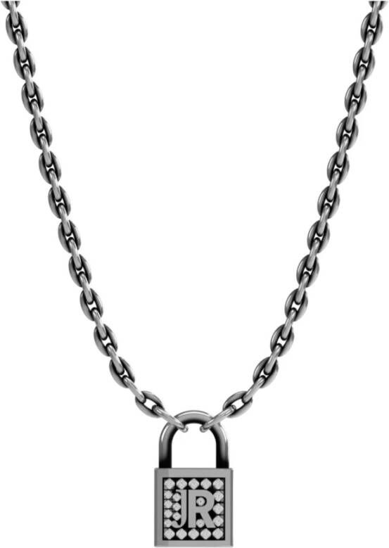 John Richmond Hangslot ketting met logo
