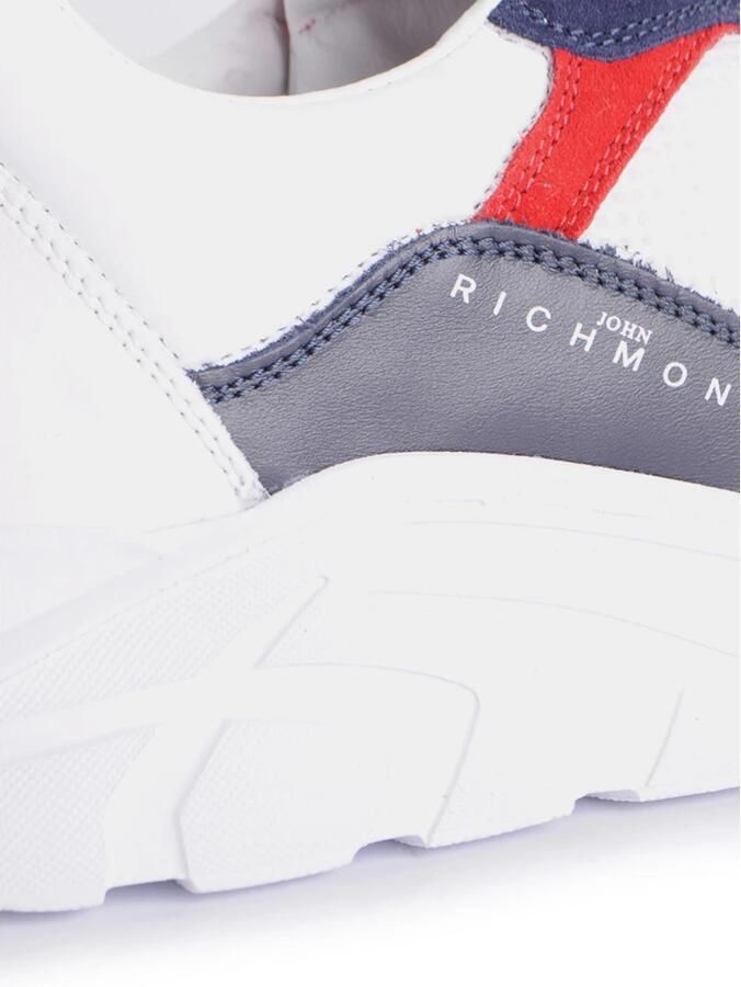 John Richmond Kleurrijke Veterschoenen met Dikke Zool Wit Heren - Foto 5