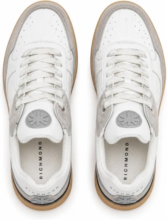 John Richmond Sneakers 32414 A REAL-SUEDE IVORY - Foto 4