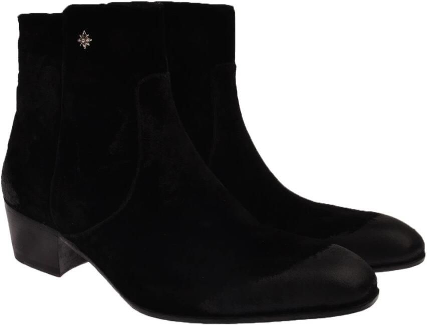 John Richmond Enkellaars met lage hak Minimale en moderne elegantie