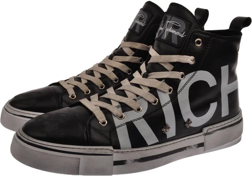 John Richmond Hoge sneakers met maxi belettering