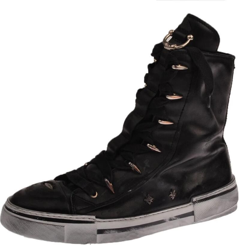 John Richmond Hoge sneakers met metallic details