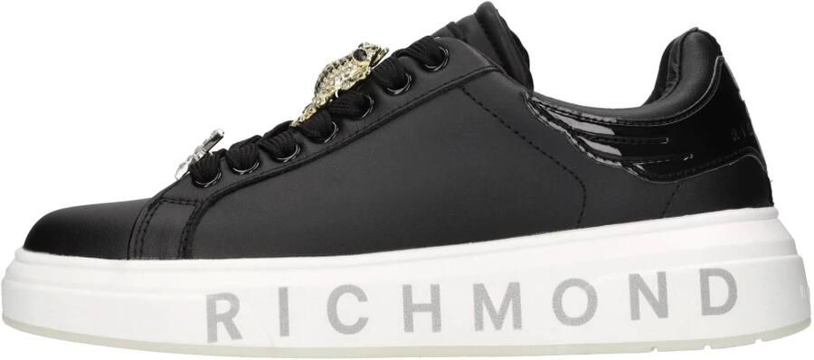 John Richmond Leren en synthetisch leren sneakers