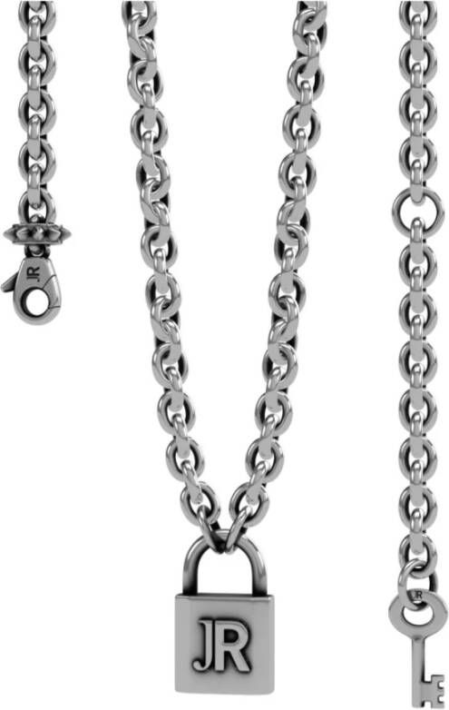 John Richmond Ketting met hangslot en sleutel