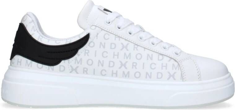 John Richmond Leren Sneakers met Vetersluiting