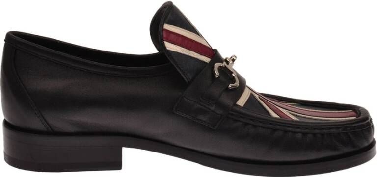 John Richmond Mocassins met vlagdetail en decoratieve klem