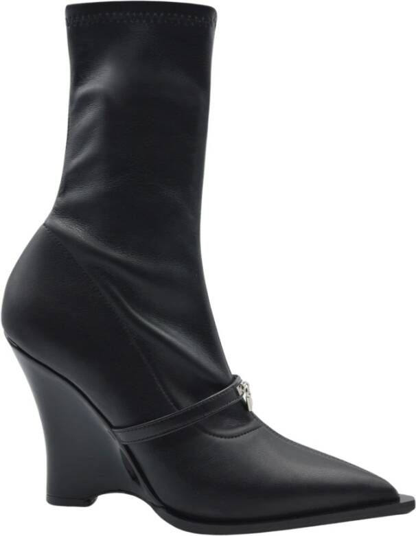 John Richmond Stijlvolle Tronchetto Laarzen met 10cm Hak Black Dames