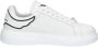John Richmond Witte Leren Sneakers - Thumbnail 1
