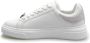 John Richmond Witte leren sneakers met logodetails - Thumbnail 1