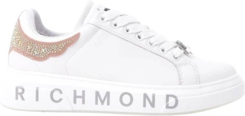 John Richmond Witte Leren Sneakers voor Vrouwen