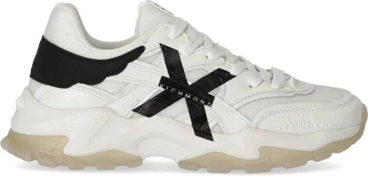 John Richmond Witte Sneakers 20025 Herfst Winter 2023 2024 Collectie White Heren