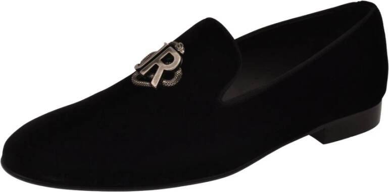 John Richmond Zwarte loafer met logo JR