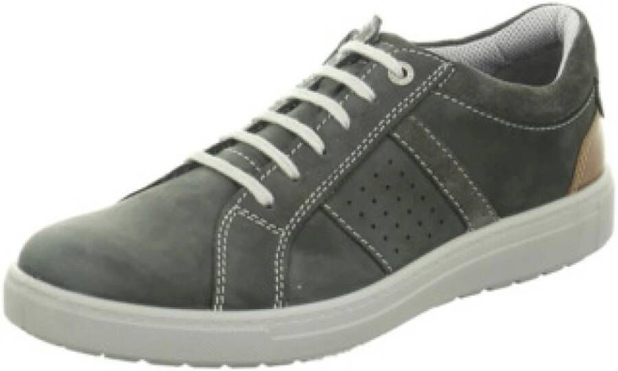 Jomos Casual veterschoenen in middengrijs