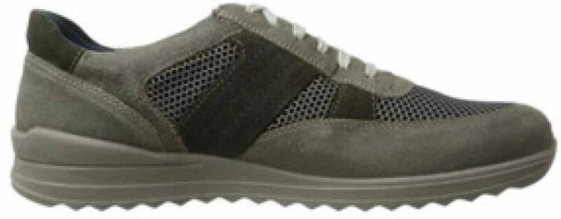 Jomos Grijze Heren Sneakers Comfortabel Stijlvol