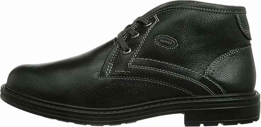 Jomos Hoge veterschoen in fraai model Zwart