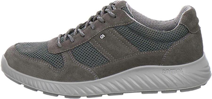 Jomos Sneakers Menora in materiaalmix met sierstiksels vrijetijdsschoen lage schoen veterschoen