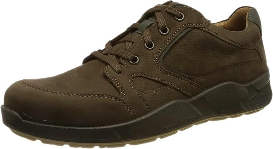 Jomos Klassieke Comfort Veterschoenen in Donkerbruin