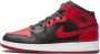 Jordan Nike Air 1 Mid (GS) White Gym Red-Black DJ4695 122 EUR - Thumbnail 2