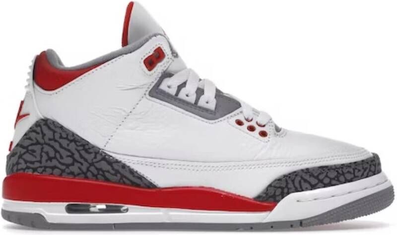 Jordan 3 Retro Fire Red (2022) (Gs) Wit Unisex