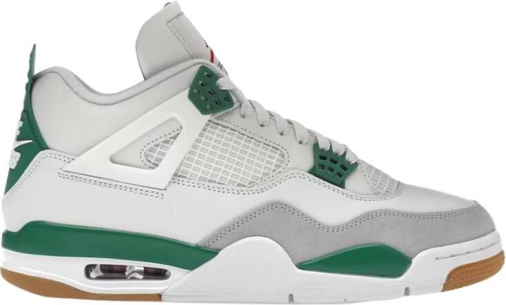 Jordan Air 4 Retro Pine Green x Nike SB White Heren