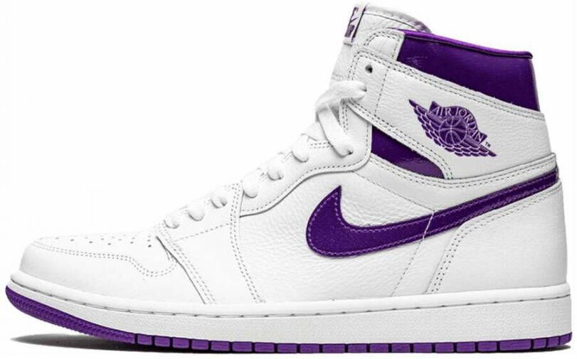 Jordan Air 1 High Court Purple (W) Wit Dames