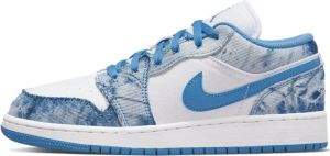 Jordan Air 1 Low Washed Denim (Gs) Blauw Dames