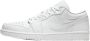 Jordan 1 Low Heren Schoenen White Leer Foot Locker - Thumbnail 2