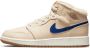 Jordan Air 1 Mid Fleece Pearl White (Gs) Beige Dames - Thumbnail 1