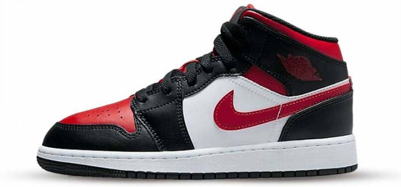 Jordan Air 1 Mid Black Fire Red White Schoenmaat 40 1 2 Sneakers 554724 079