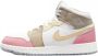 Jordan 1 Mid basisschool Schoenen White Leer - Thumbnail 1