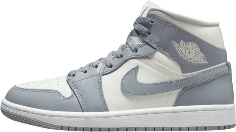 Jordan Mid Stealth Minimalistische Sneakers Crème Grijs
