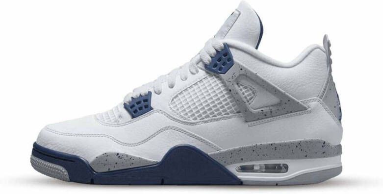 Jordan Retro Wit Middernacht Marineblauw Sneakers White Dames